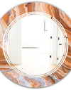 Marbled Geode 2 - Modern Round or Oval Wall Mirror - Triple C