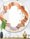 Marbled Geode 2 - Modern Round or Oval Wall Mirror - Quatrefoil
