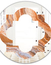 Marbled Geode 2 - Modern Round or Oval Wall Mirror - Quatrefoil
