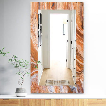 Marbled Geode 2 - Traditional Mirror - Vanity Mirror