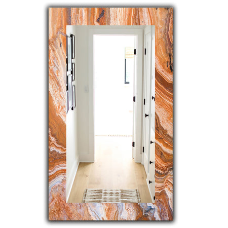 Marbled Geode 2 - Traditional Mirror - Vanity Mirror