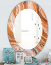 Marbled Geode 2 - Traditional Mirror - Oval or Round Wall Mirror