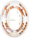 Marbled Geode 2 - Modern Round or Oval Wall Mirror - Space