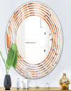 Marbled Geode 2 - Modern Round or Oval Wall Mirror - Wave