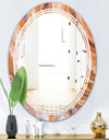 Marbled Geode 2 - Modern Round or Oval Wall Mirror - Triple C