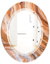 Marbled Geode 2 - Modern Round or Oval Wall Mirror - Triple C
