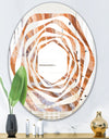 Marbled Geode 2 - Modern Round or Oval Wall Mirror - Whirl