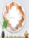 Marbled Geode 2 - Modern Round or Oval Wall Mirror - Quatrefoil