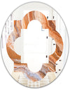 Marbled Geode 2 - Modern Round or Oval Wall Mirror - Quatrefoil