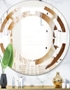 Marbled Geode 3 - Modern Round or Oval Wall Mirror - Space