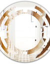 Marbled Geode 3 - Modern Round or Oval Wall Mirror - Space