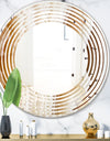 Marbled Geode 3 - Modern Round or Oval Wall Mirror - Wave