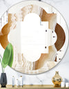Marbled Geode 3 - Modern Round or Oval Wall Mirror - Quatrefoil