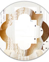 Marbled Geode 3 - Modern Round or Oval Wall Mirror - Quatrefoil