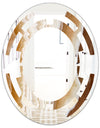 Marbled Geode 3 - Modern Round or Oval Wall Mirror - Space