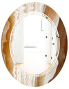 Marbled Geode 3 - Modern Round Wall Mirror - Triple C