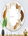 Marbled Geode 3 - Modern Round or Oval Wall Mirror - Quatrefoil