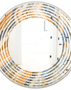 Marbled Geode 4 - Modern Round or Oval Wall Mirror - Wave