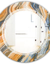 Marbled Geode 4 - Modern Round or Oval Wall Mirror - Triple C