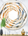 Marbled Geode 4 - Modern Round or Oval Wall Mirror - Whirl