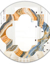 Marbled Geode 4 - Modern Round or Oval Wall Mirror - Quatrefoil