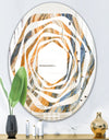 Marbled Geode 4 - Modern Round or Oval Wall Mirror - Whirl
