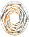 Marbled Geode 4 - Modern Round or Oval Wall Mirror - Whirl