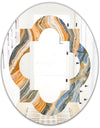 Marbled Geode 4 - Modern Round or Oval Wall Mirror - Quatrefoil