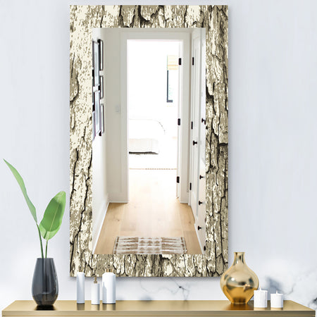Vintage Tree Bark - Bohemian and Eclectic Mirror - Vanity Mirror
