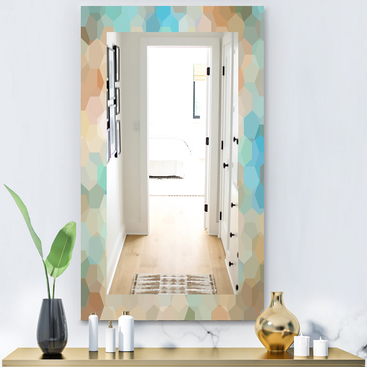 Honeycomb 4 - Modern Mirror - Wall Mirror