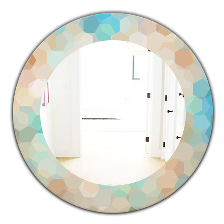 Honeycomb 4 - Modern Mirror - Oval or Round Wall Mirror