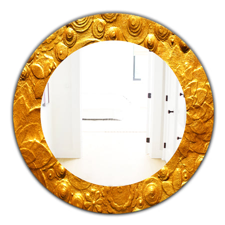 Yellow Moods 23 - Modern Mirror - Oval or Round Wall Mirror