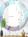 Marbled Geode 5 - Modern Mirror - Oval or Round Wall Mirror