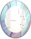 Marbled Geode 5 - Modern Mirror - Oval or Round Wall Mirror
