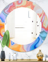 Marbled Geode 6 - Modern Mirror - Oval or Round Wall Mirror