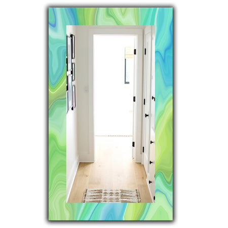 Marbled Geode 7 - Modern Mirror - Wall Mirror