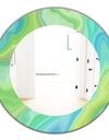 Marbled Geode 7 - Modern Mirror - Oval or Round Wall Mirror