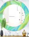 Marbled Geode 7 - Modern Mirror - Oval or Round Wall Mirror