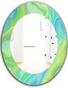 Marbled Geode 7 - Modern Mirror - Oval or Round Wall Mirror