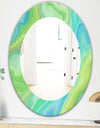 Marbled Geode 7 - Modern Mirror - Oval or Round Wall Mirror
