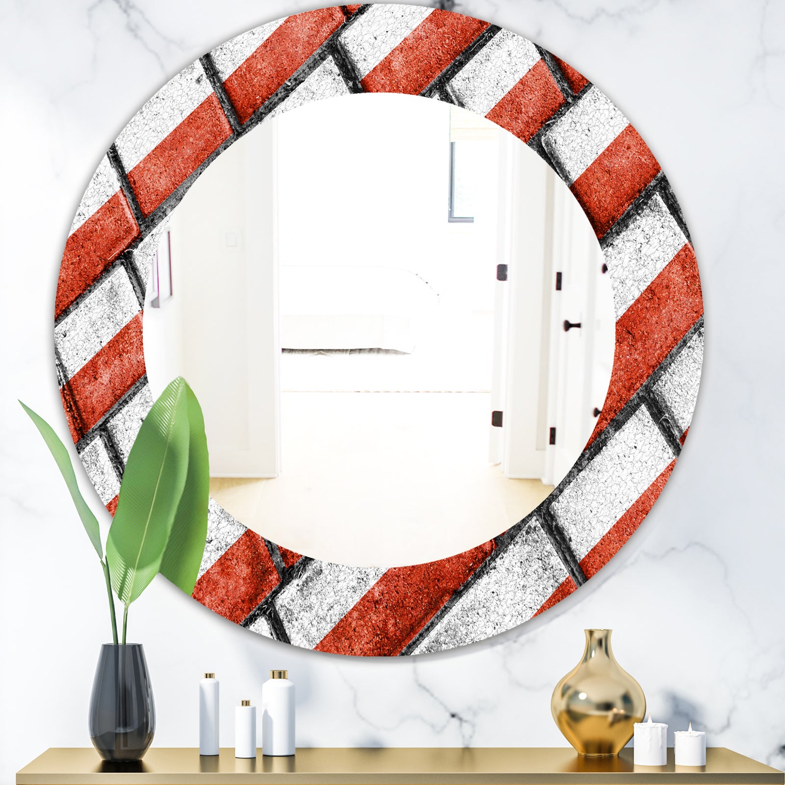 Streetwalk - Modern Mirror - Oval or Round Wall Mirror