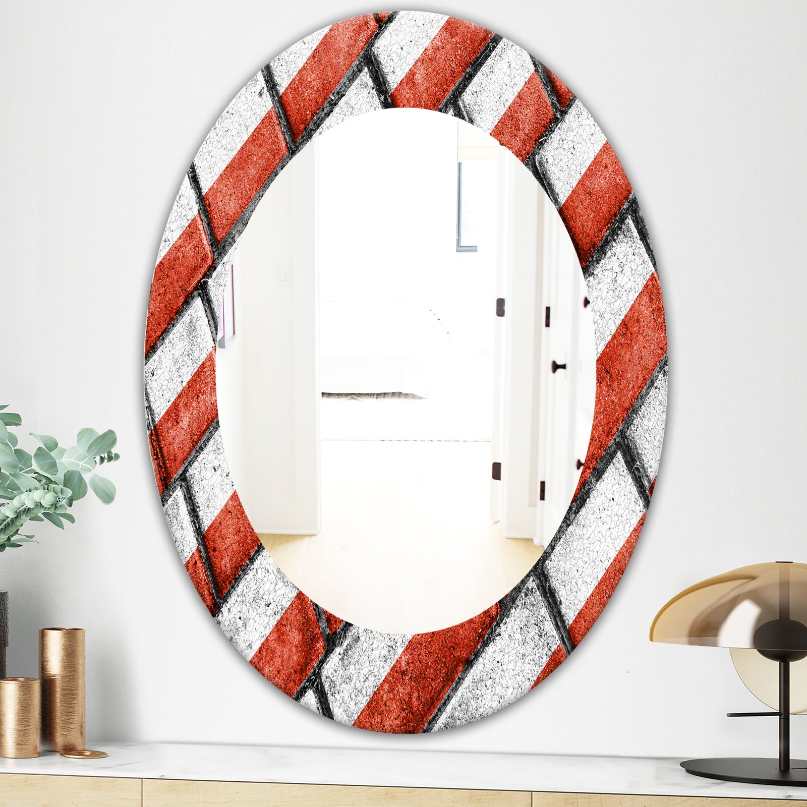 Streetwalk - Modern Mirror - Oval or Round Wall Mirror