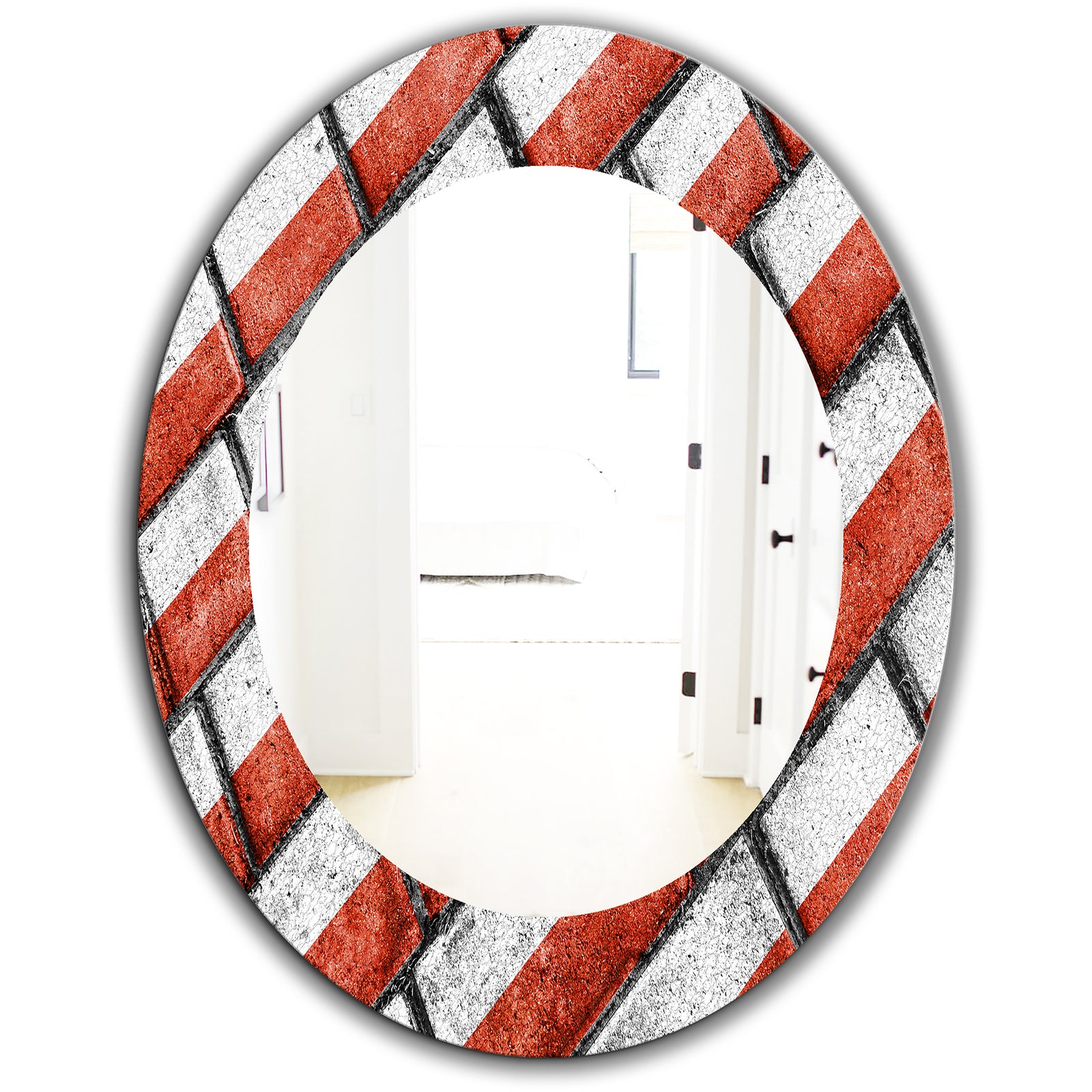 Streetwalk - Modern Mirror - Oval or Round Wall Mirror