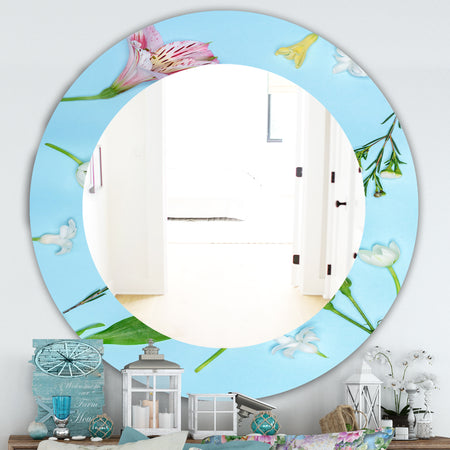 Blooming Rose - Traditional Mirror - Oval or Round Wall Mirror