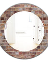 Brick III - Modern Mirror - Oval or Round Wall Mirror