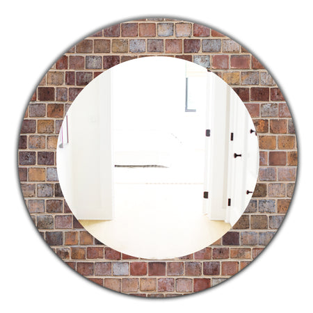 Brick III - Modern Mirror - Oval or Round Wall Mirror