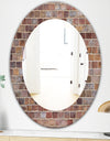 Brick III - Modern Mirror - Oval or Round Wall Mirror