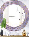 Capital Gold Honeycomb 5 - Modern Mirror - Oval or Round Wall Mirror