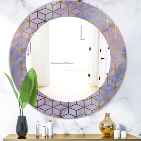 Capital Gold Honeycomb 5 - Modern Mirror - Oval or Round Wall Mirror