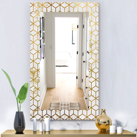 Capital Gold Honeycomb 6 - Modern Mirror - Wall Mirror